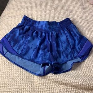 Rare Blue Tie Dye Lululemon Shorts